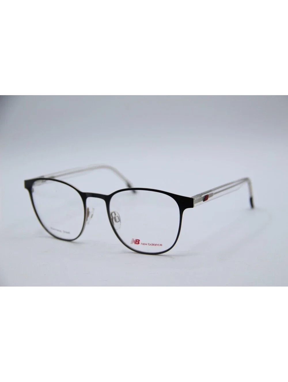 New Balance Nb 4135-3 Black Transparent Authentic Eyeglasses 54-21-145